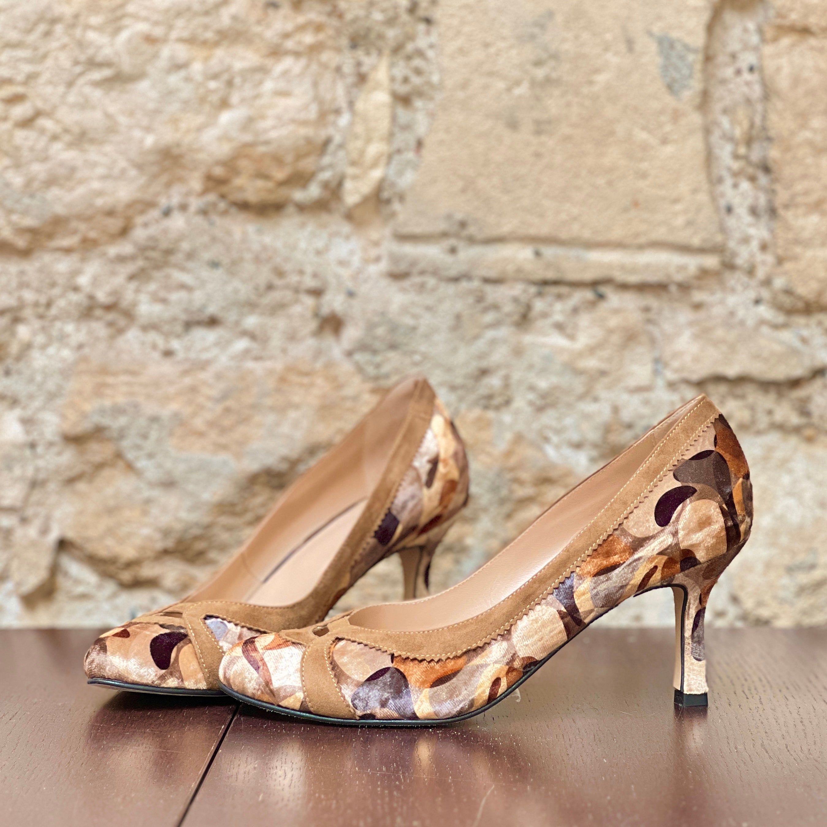 Tacco Largo Tacchi A Spillo Donne Tacchi Velluto Scarpe Donna