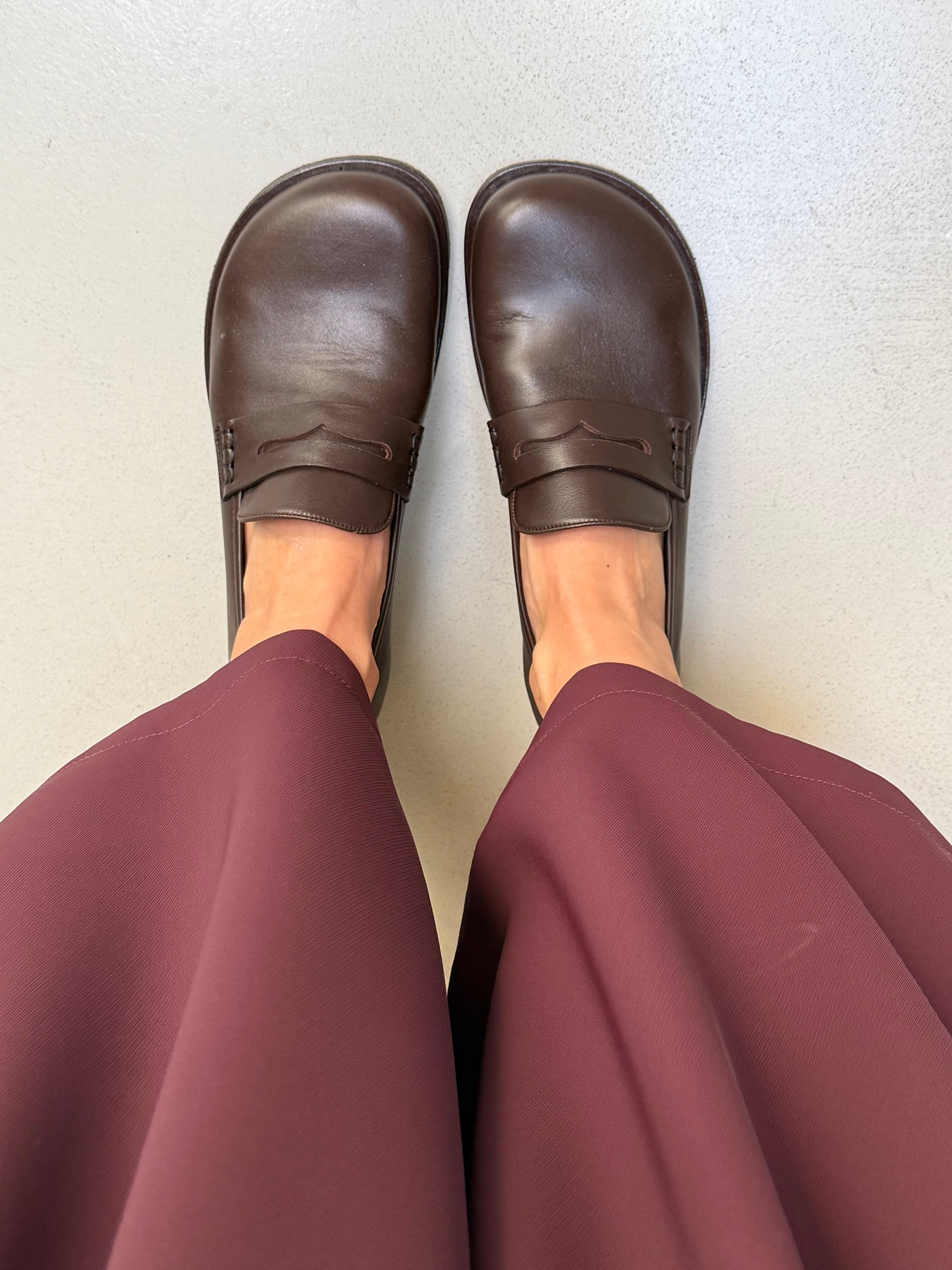 Image of Walk Brown mocassino in nappa marrone lav. artigianale Lagattaconglistivali