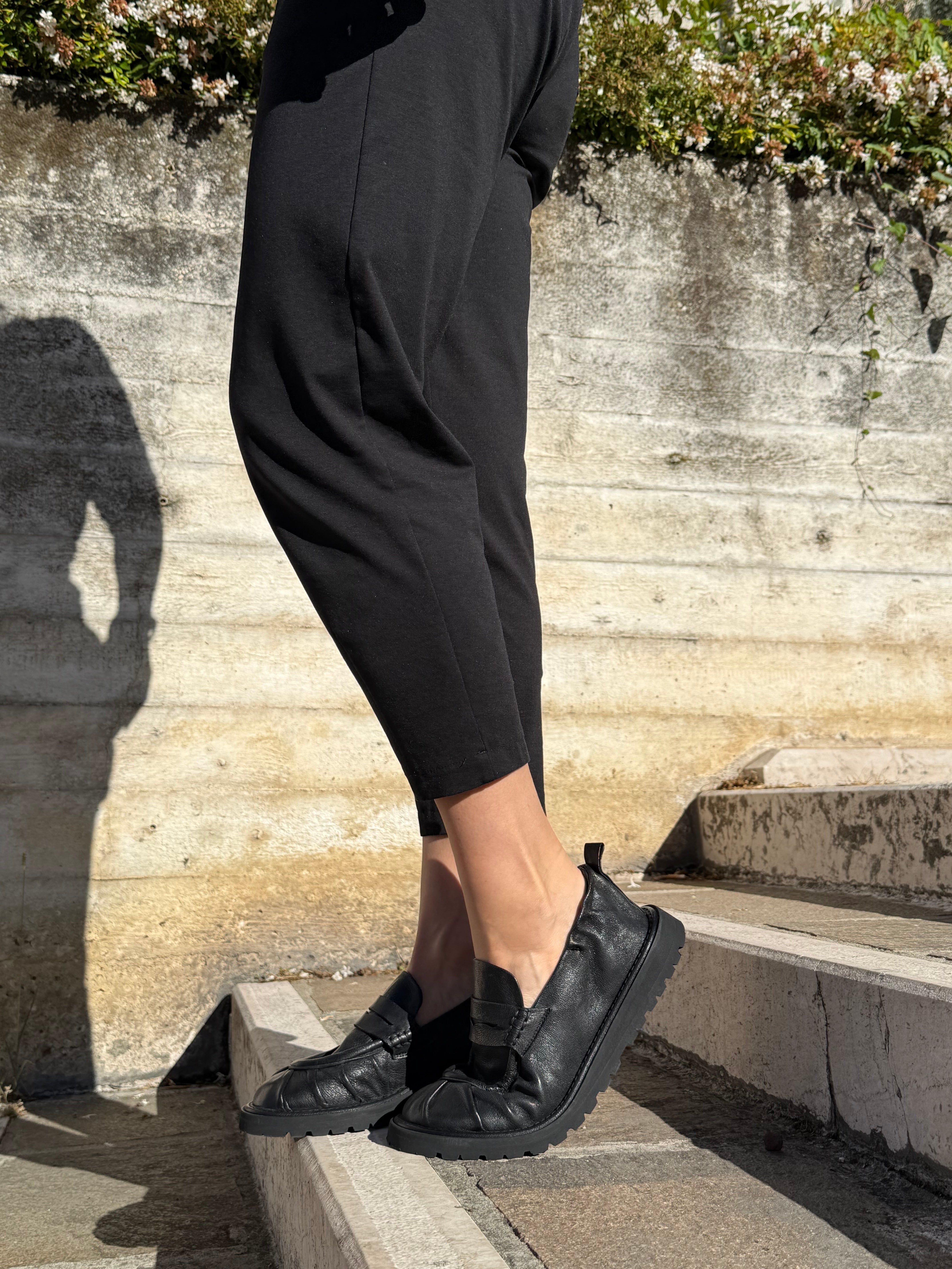 Image of Beretta Black mocassino in pelle nera lav. artigianale marchigiano