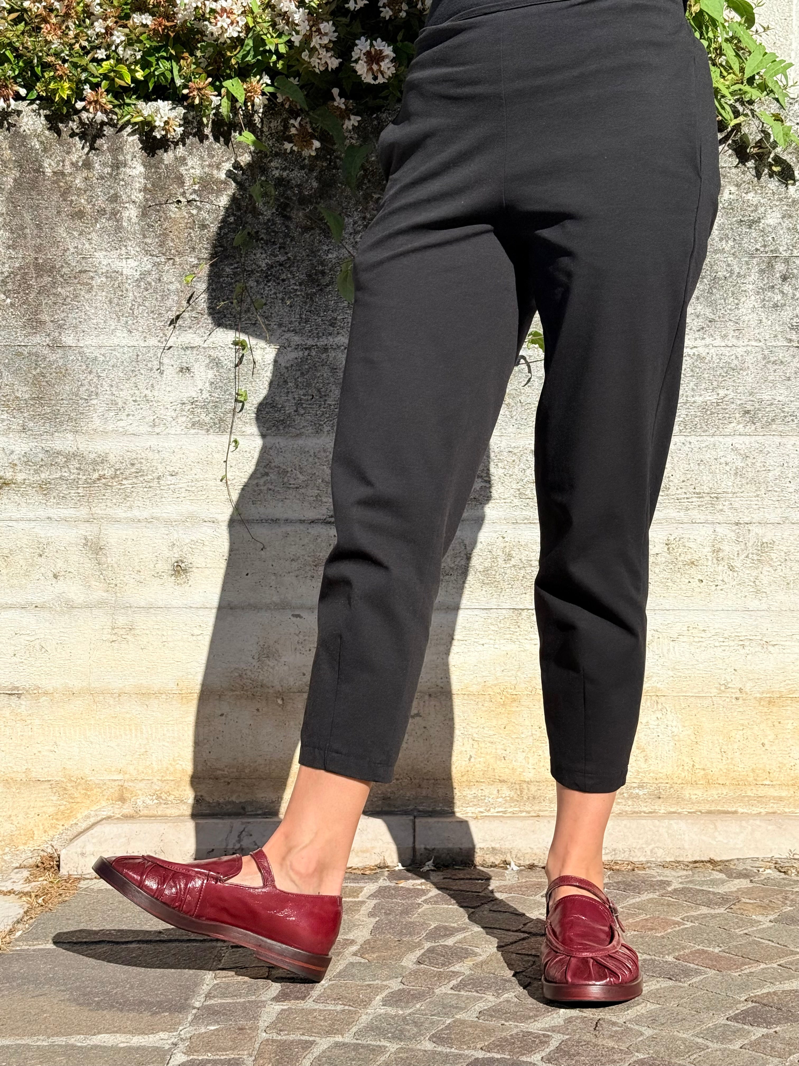 Image of Magnum Bordò mocassino in vitello lucido bordeaux lav. artigianale marchigiana