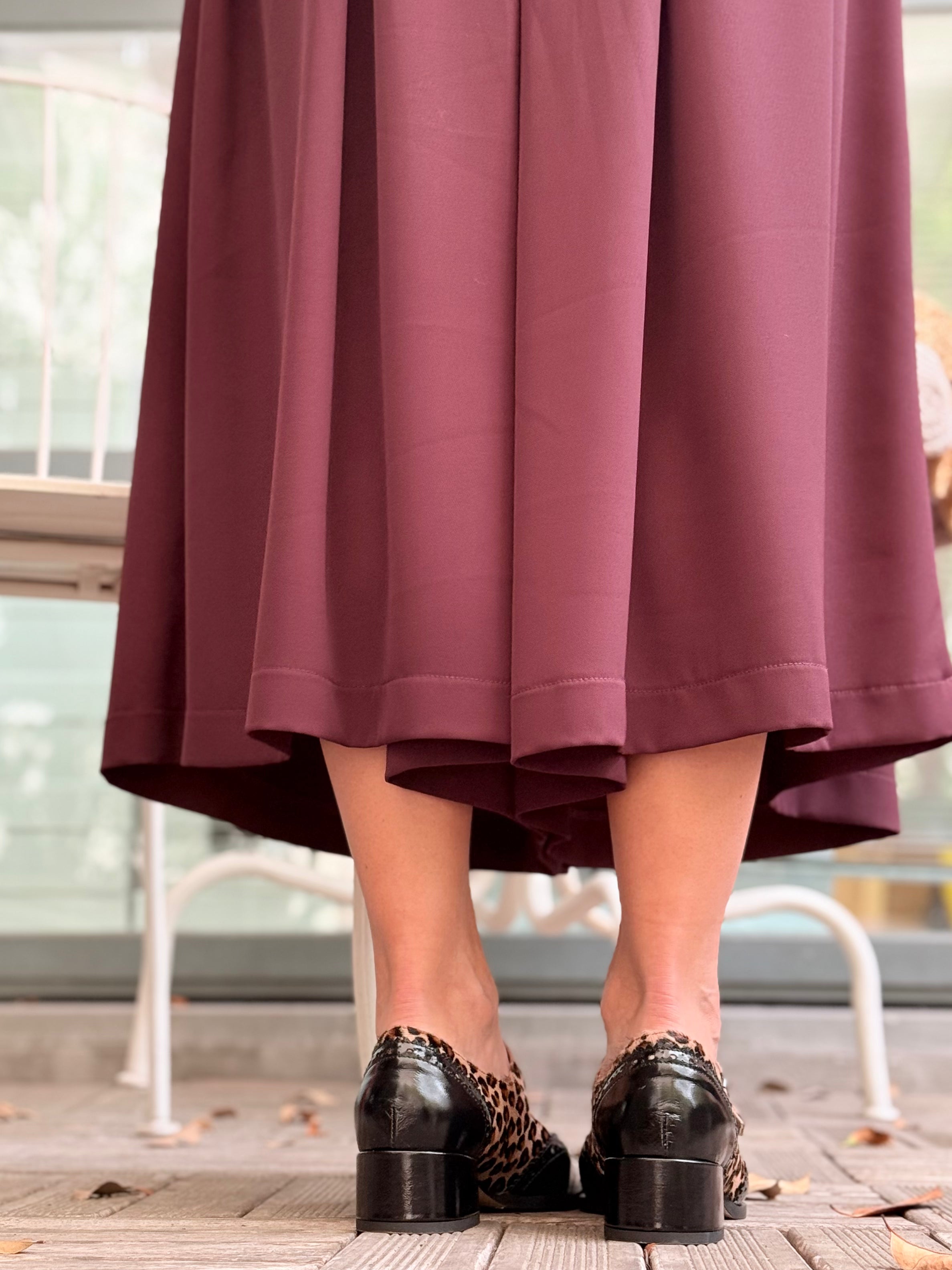 Image of Colette pony scarpina bassa t-bar in nappa cavallino e naplak nero tacco 4 lavorazione marchigiana