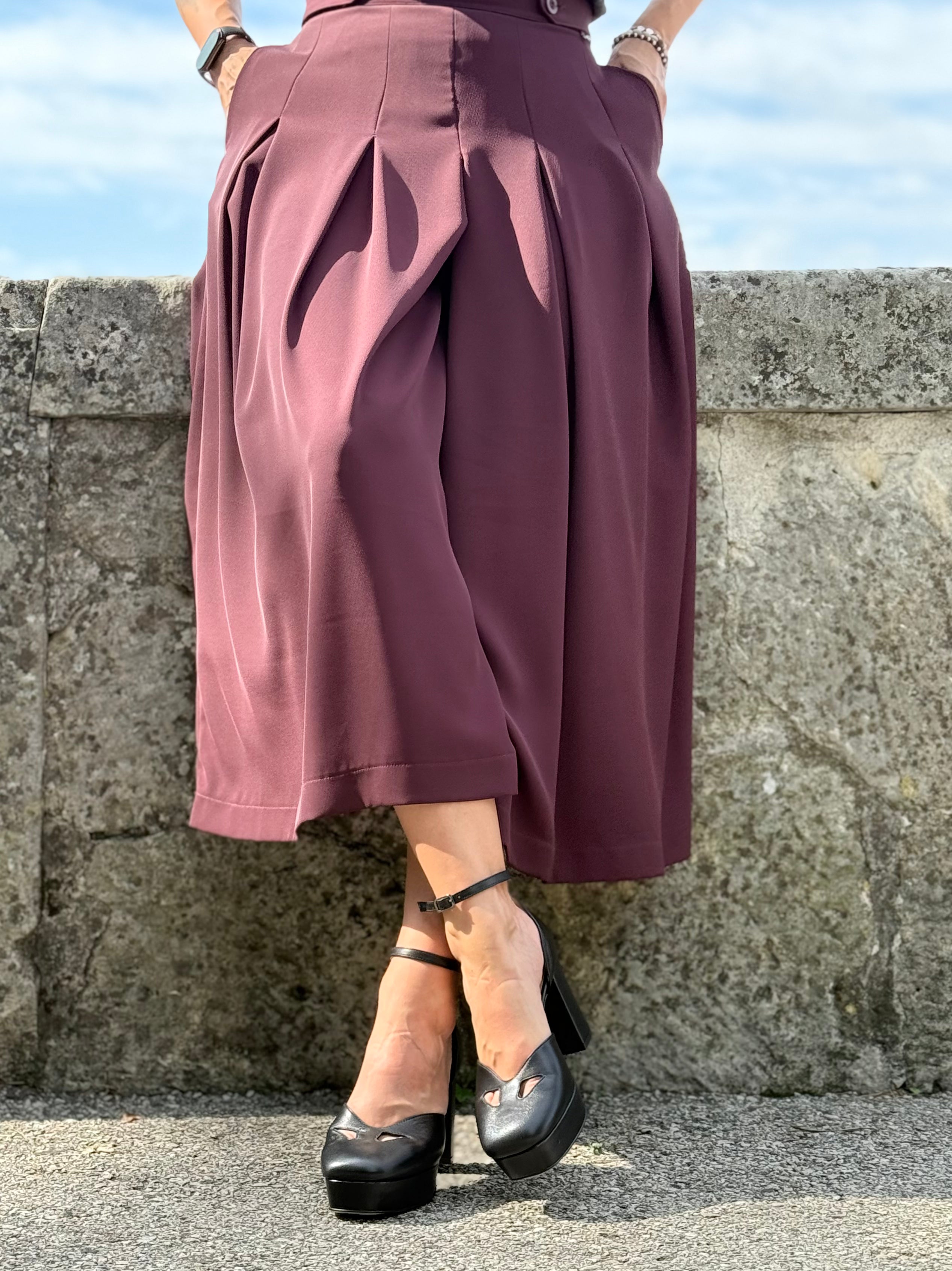 Image of Dolly Black decollete in nappa nera con cinturino - tacco 8.5 - artigianale marchigiana