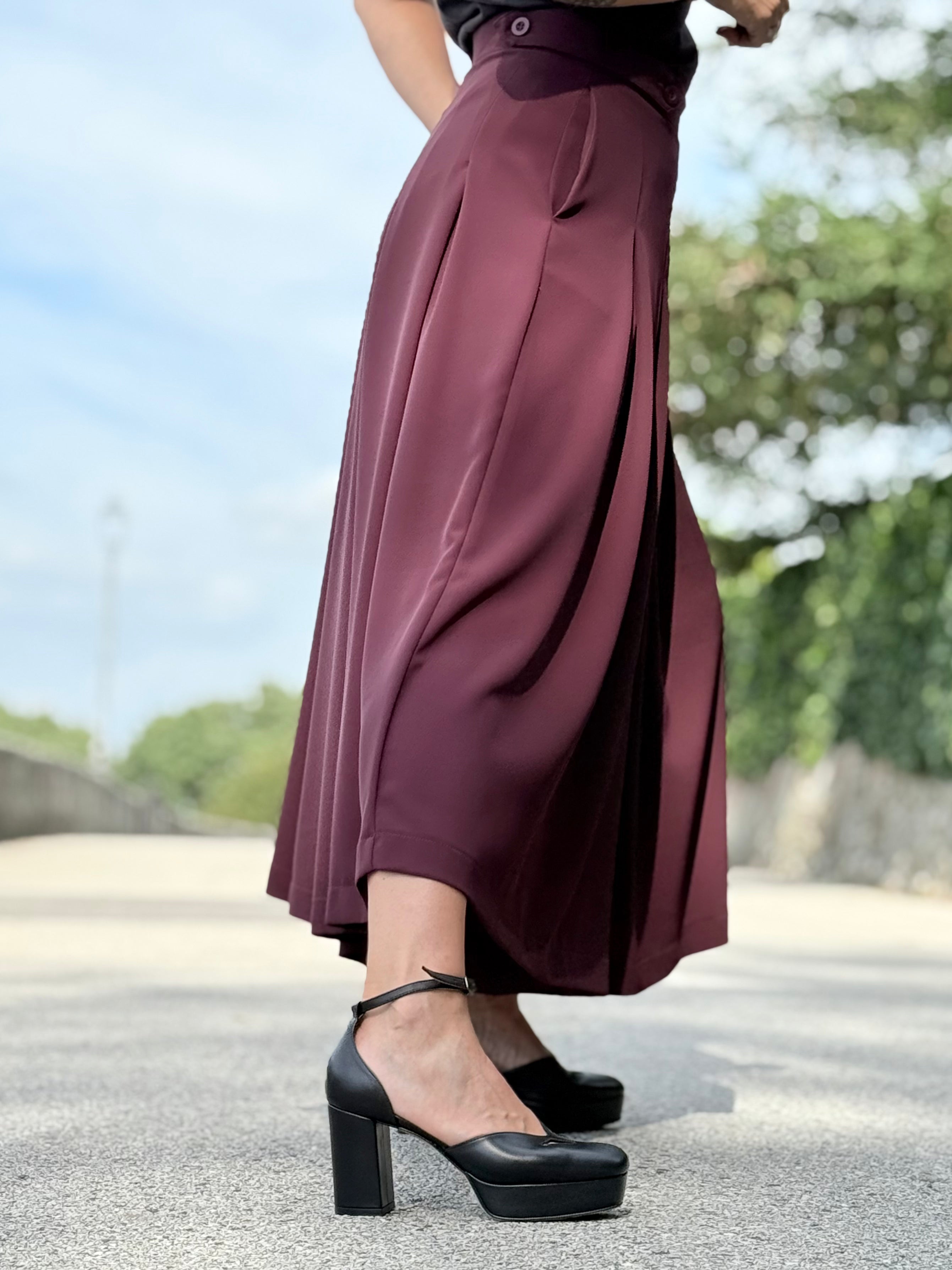 Image of Dolly Black decollete in nappa nera con cinturino - tacco 8.5 - artigianale marchigiana