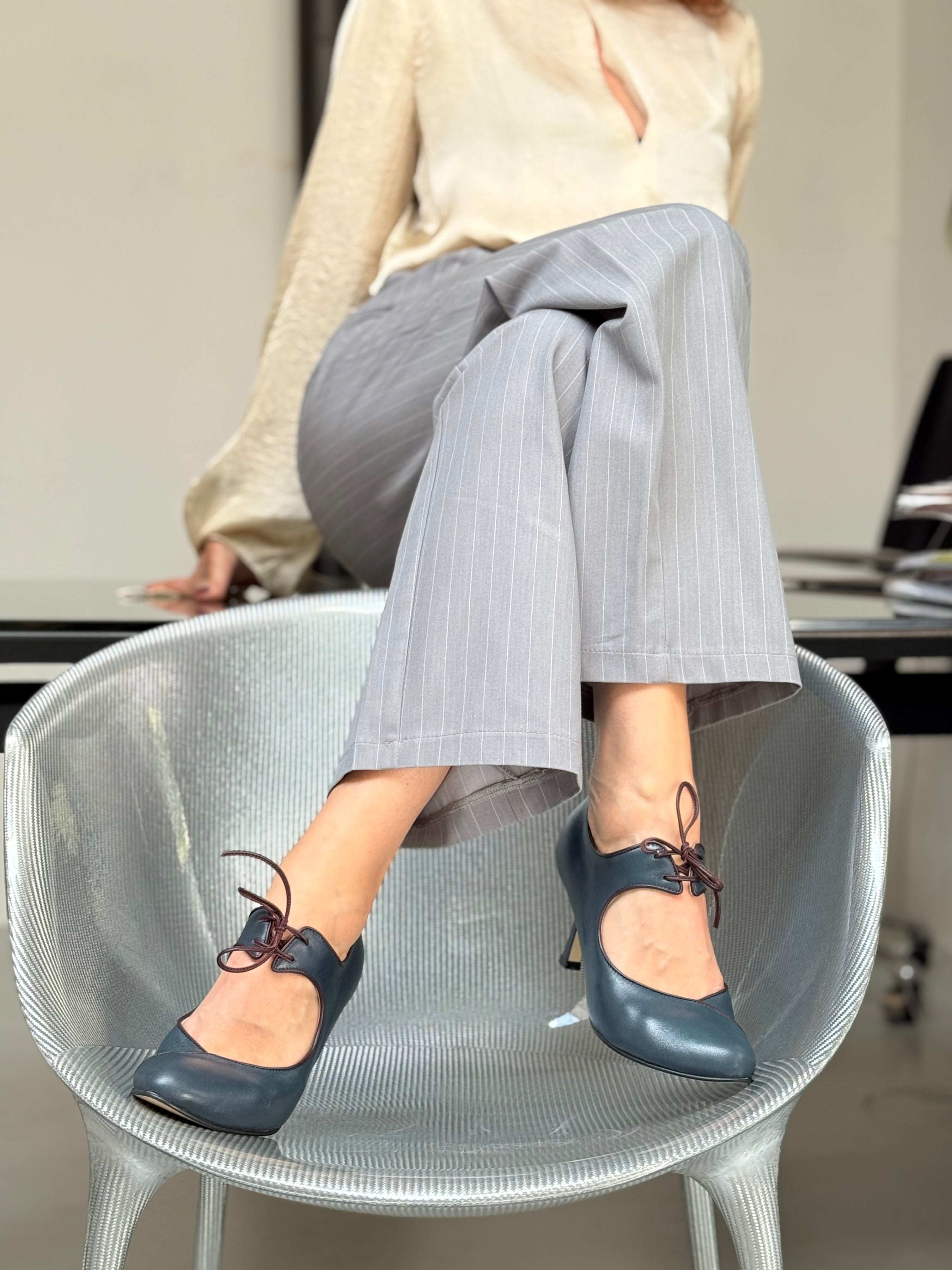 NUOVE SCARPE DA SERA MARY JANE SCARPE DA SERA IN PIZZO - Foto 5