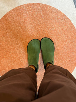 Image of Sugar Green stivaletto beatles in camoscio verde menta artigianale