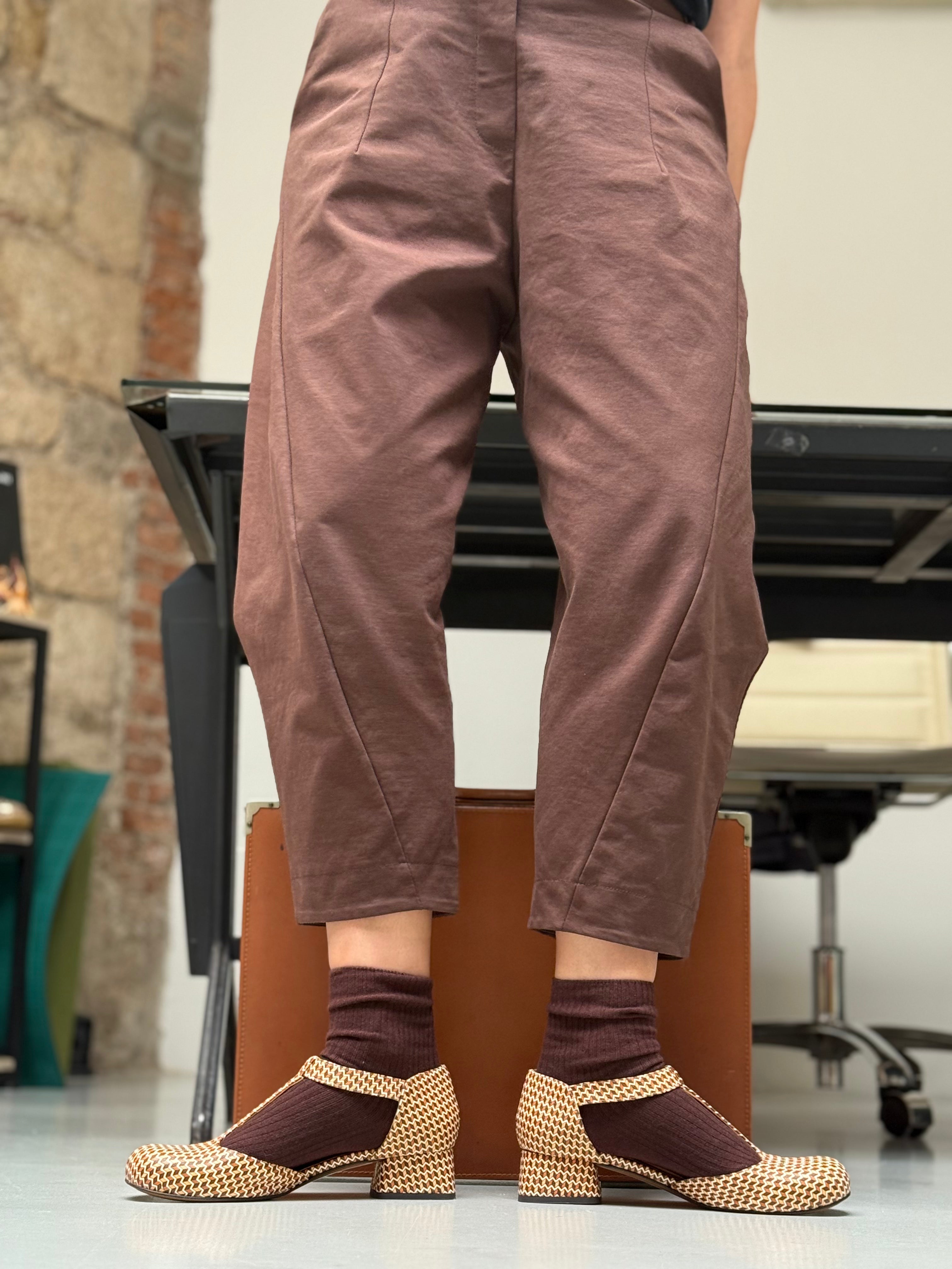 Image of Laos Kubic decollete t-bar in pelle stampata multicolore tacco 3.5cm t-bar lagattaconglistivali