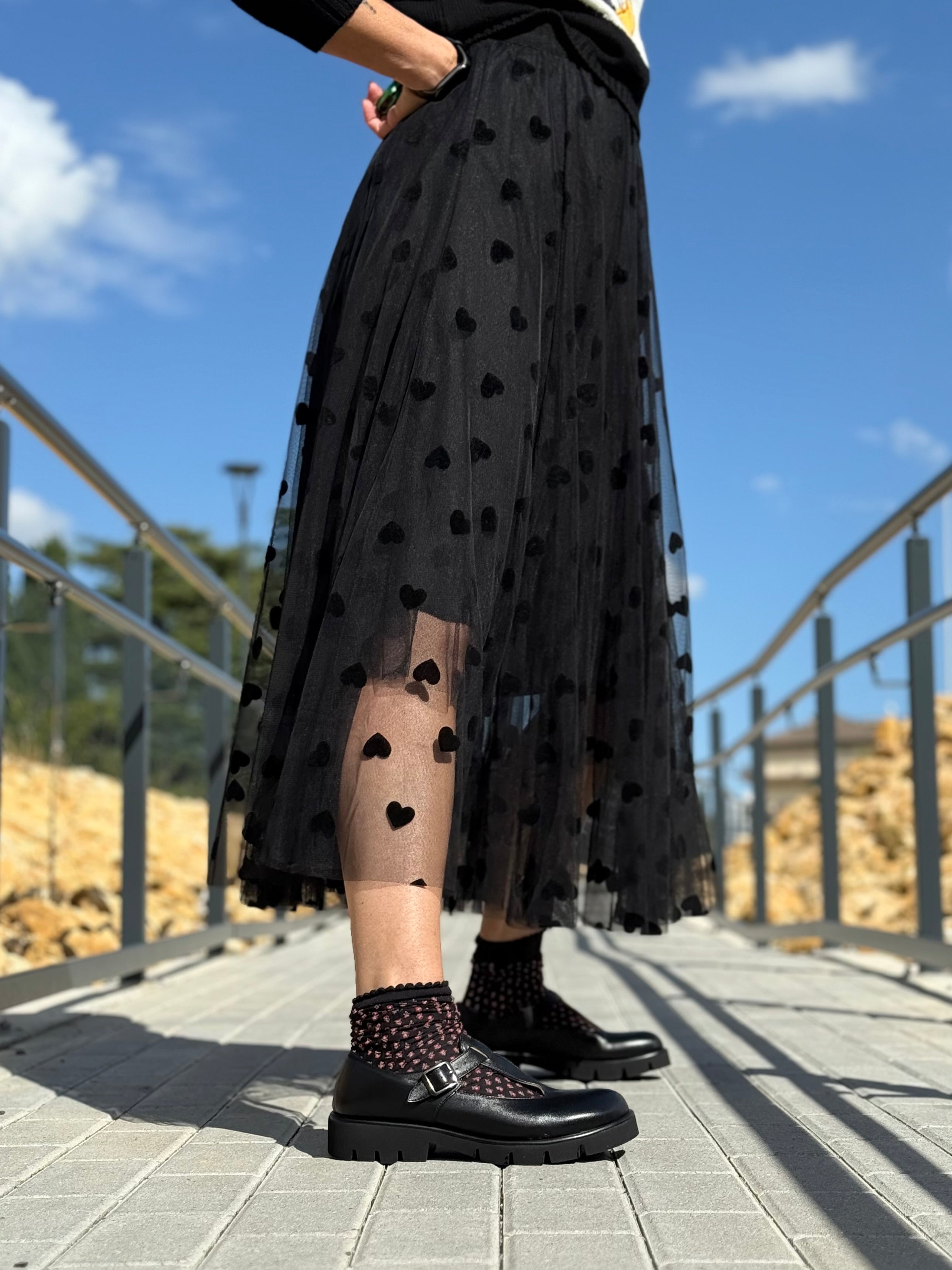 Kola Black bebe t-bar in nappa nera artigianale marchigiana