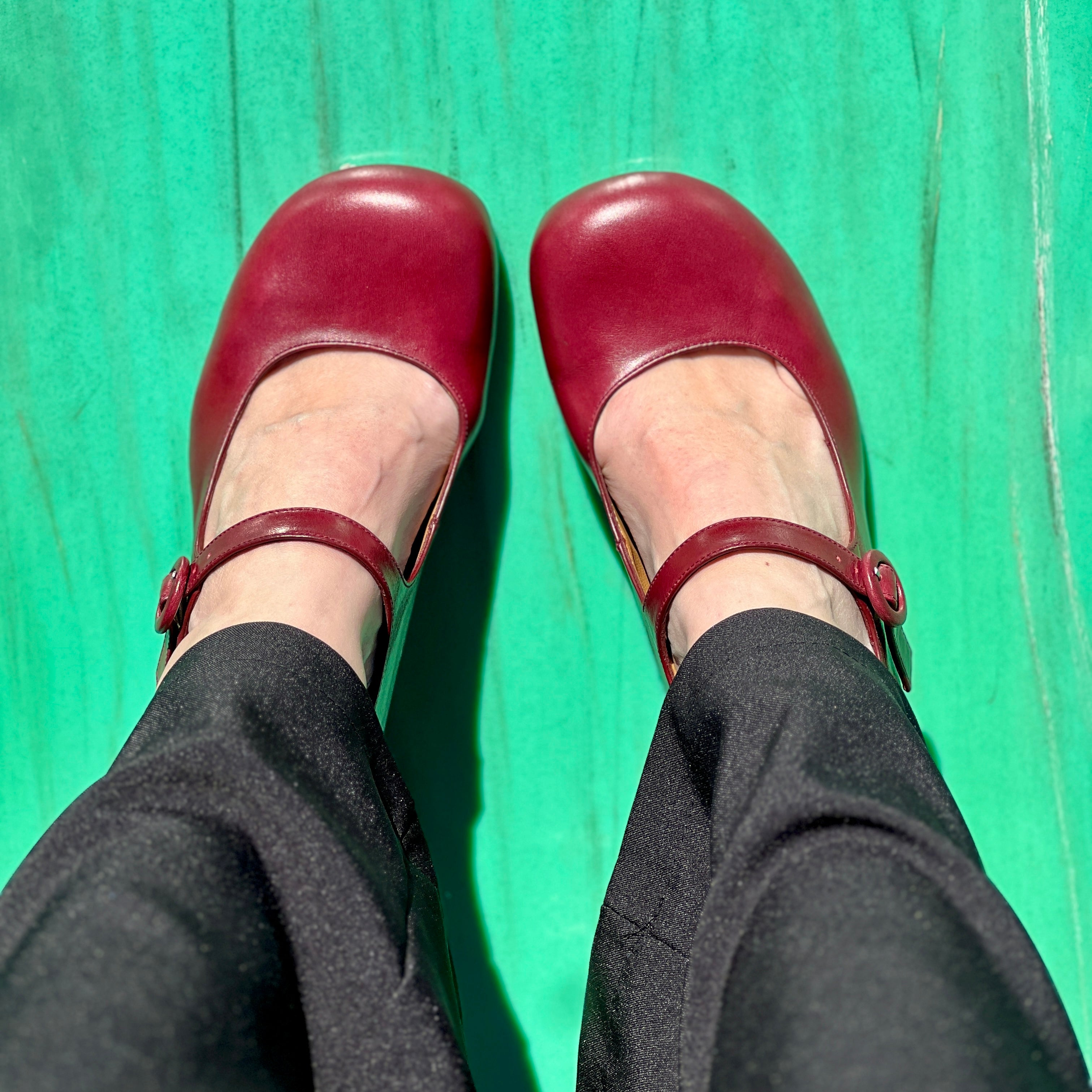 Samoa Merlot mary jane in pelle bordeaux tacco 6.5 lagattaconglistivali