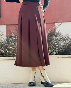 Image of MaryPoppins Cream tronchetto stile vintage in pelle blu e panna artigianale Lagattaconglistivali
