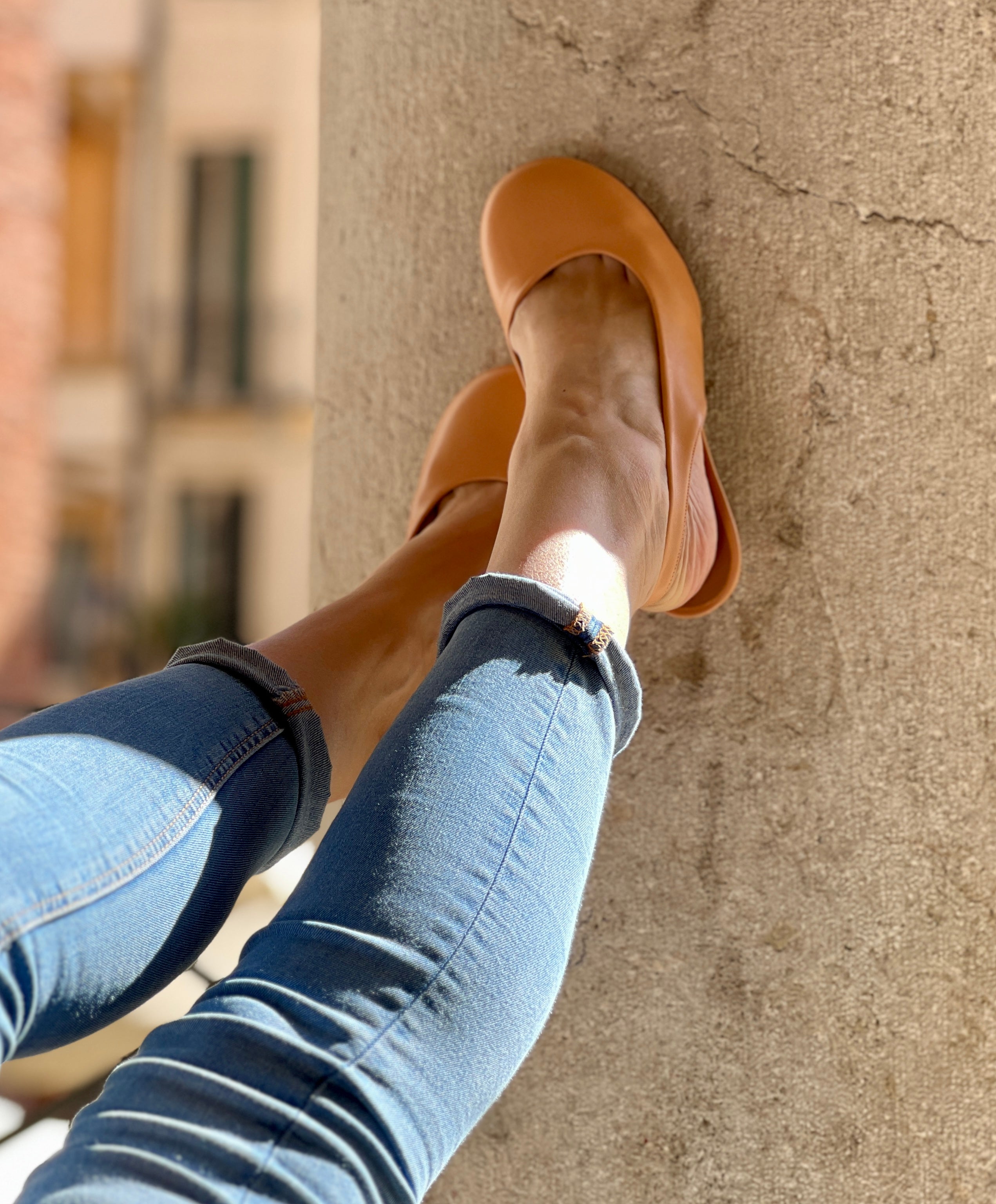 Lomè Apricot chanel in nappa albicocca tacco 6cm artigianale lagattaconglistivali