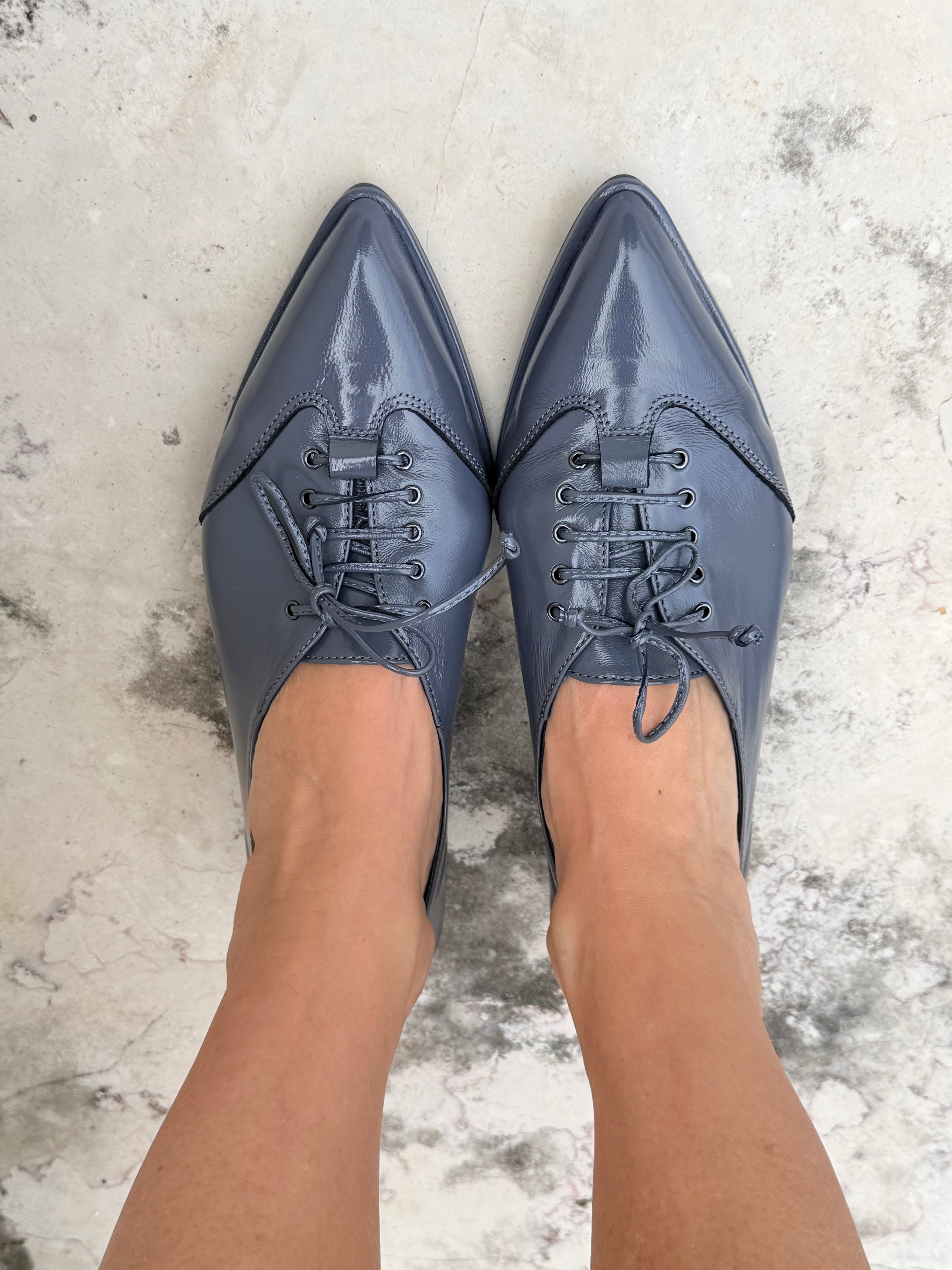 Image of Arrow Grey scarpa bassa in harrods grigio tacco 2 artigianale marchigiana