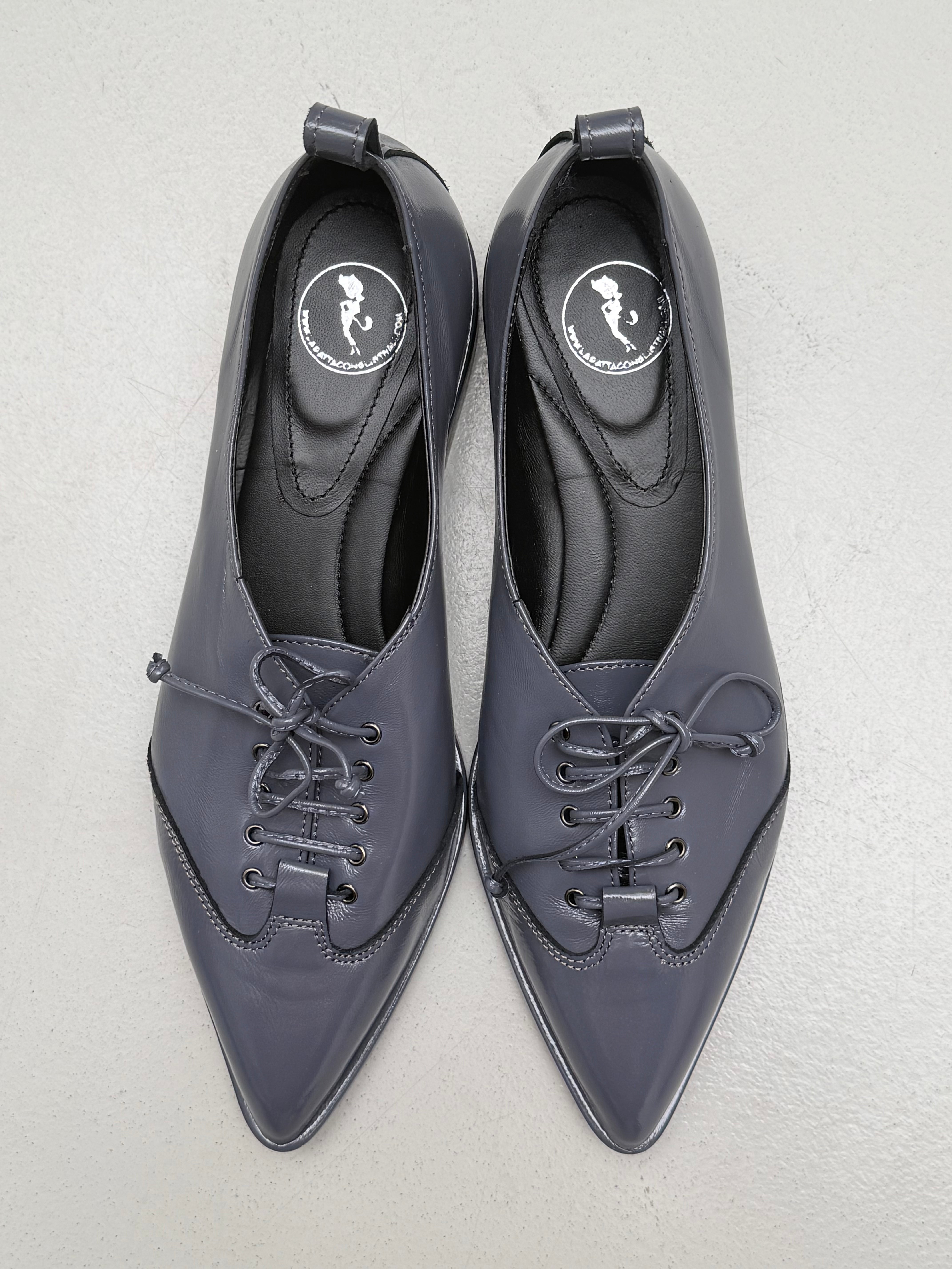 Image of Arrow Grey scarpa bassa in harrods grigio tacco 2 artigianale marchigiana