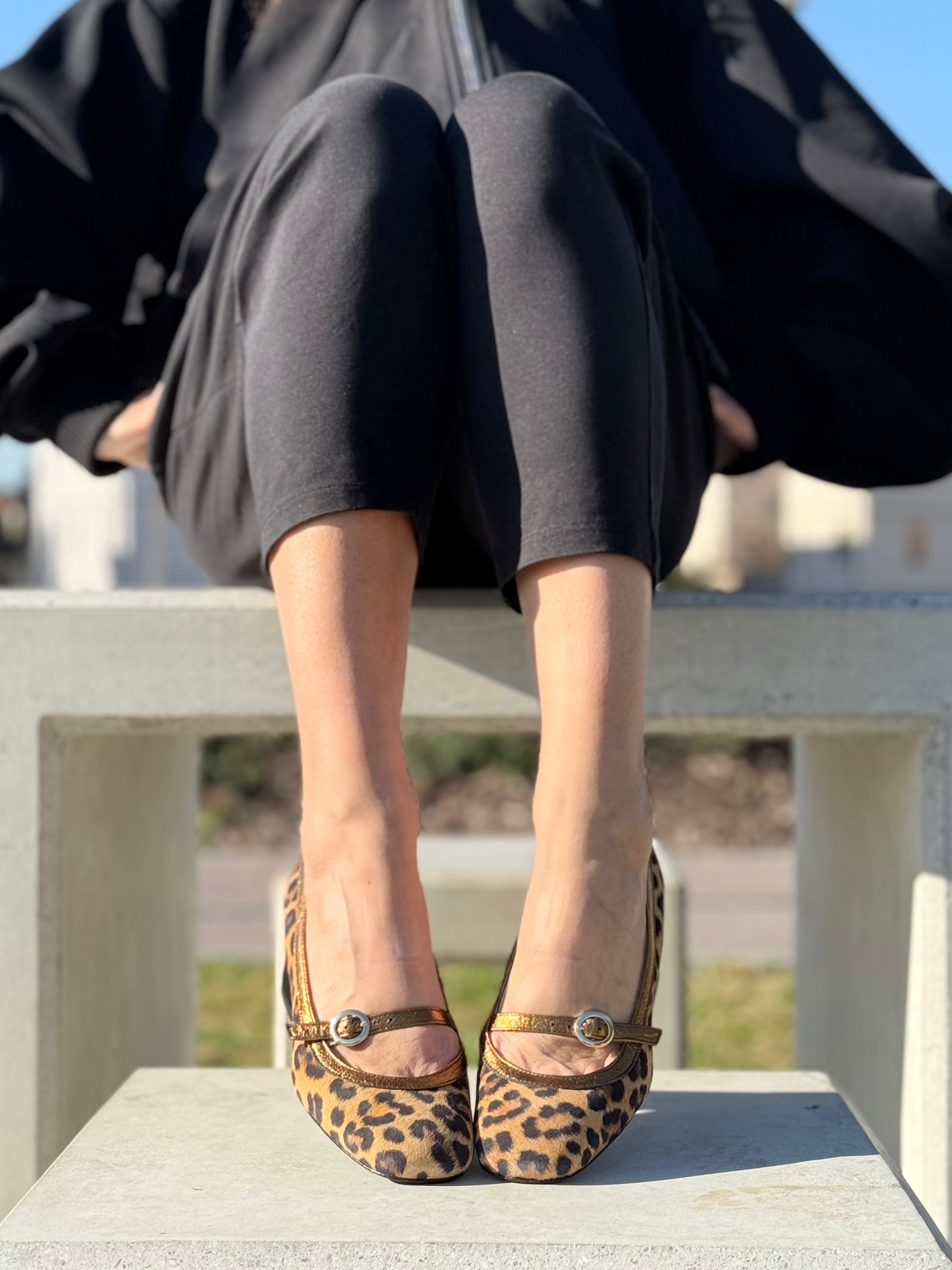 Alan gold scarpa in crosta stampata mary jane tacco 5.5 artigianale pugliese