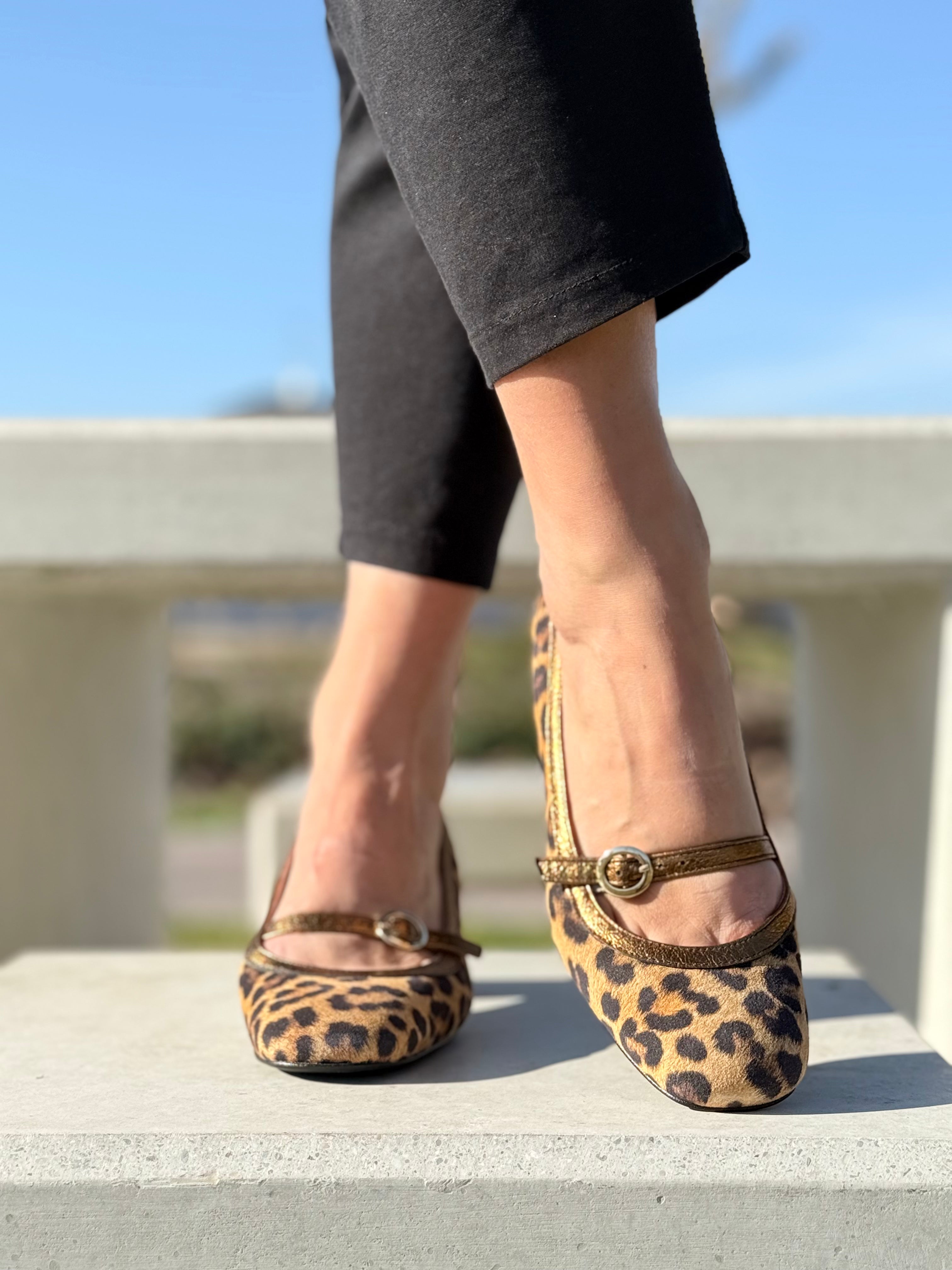 Alan gold scarpa in crosta stampata mary jane tacco 5.5 artigianale pugliese