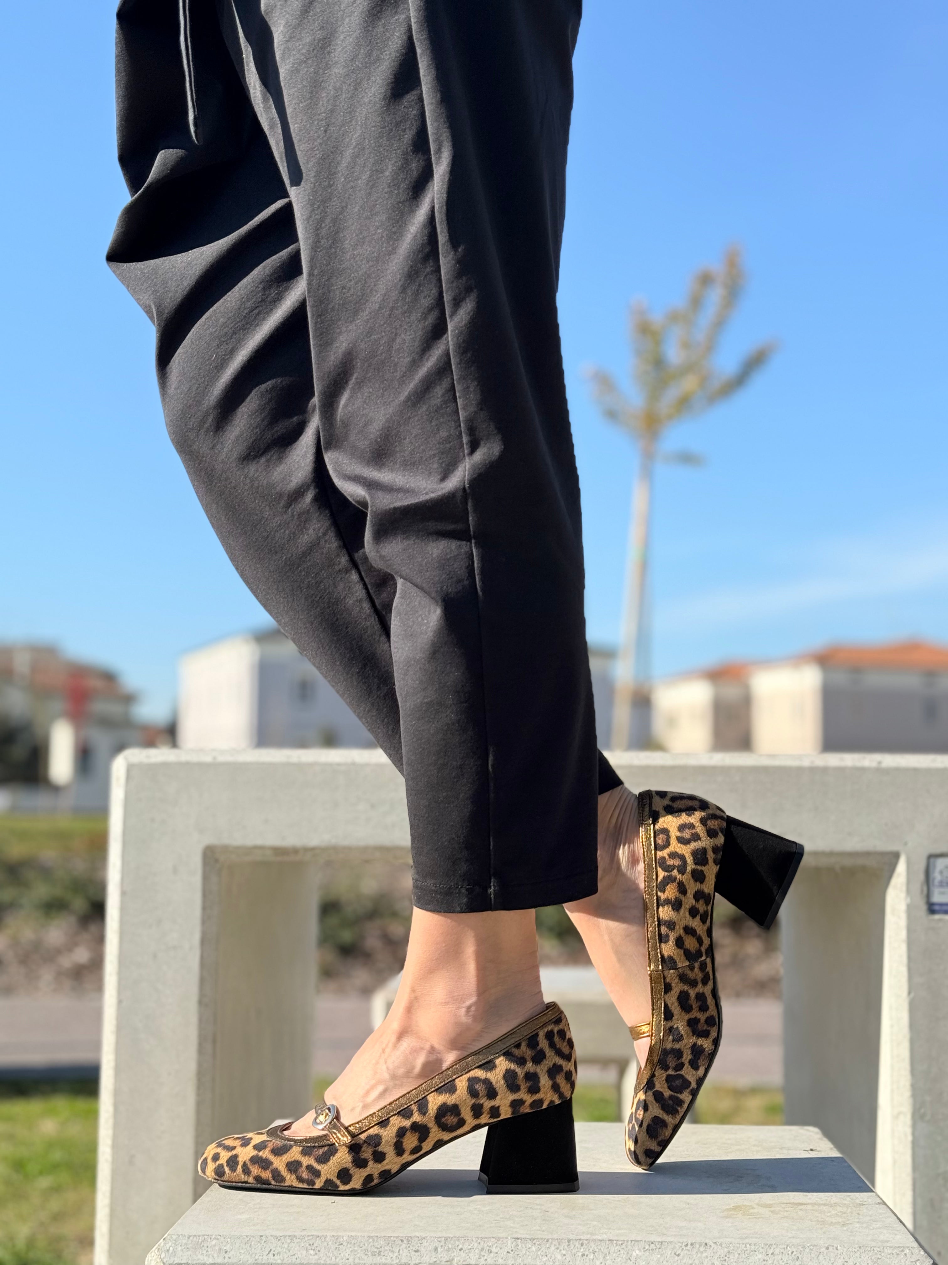 Alan gold scarpa in crosta stampata mary jane tacco 5.5 artigianale pugliese