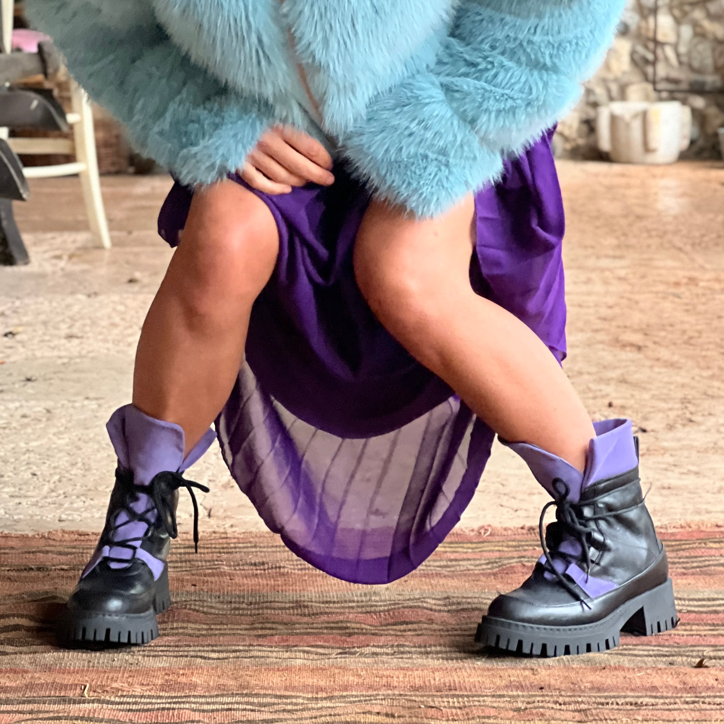 EtaBeta Black anfibio sportivo in pelle nera artigianale marchigiano