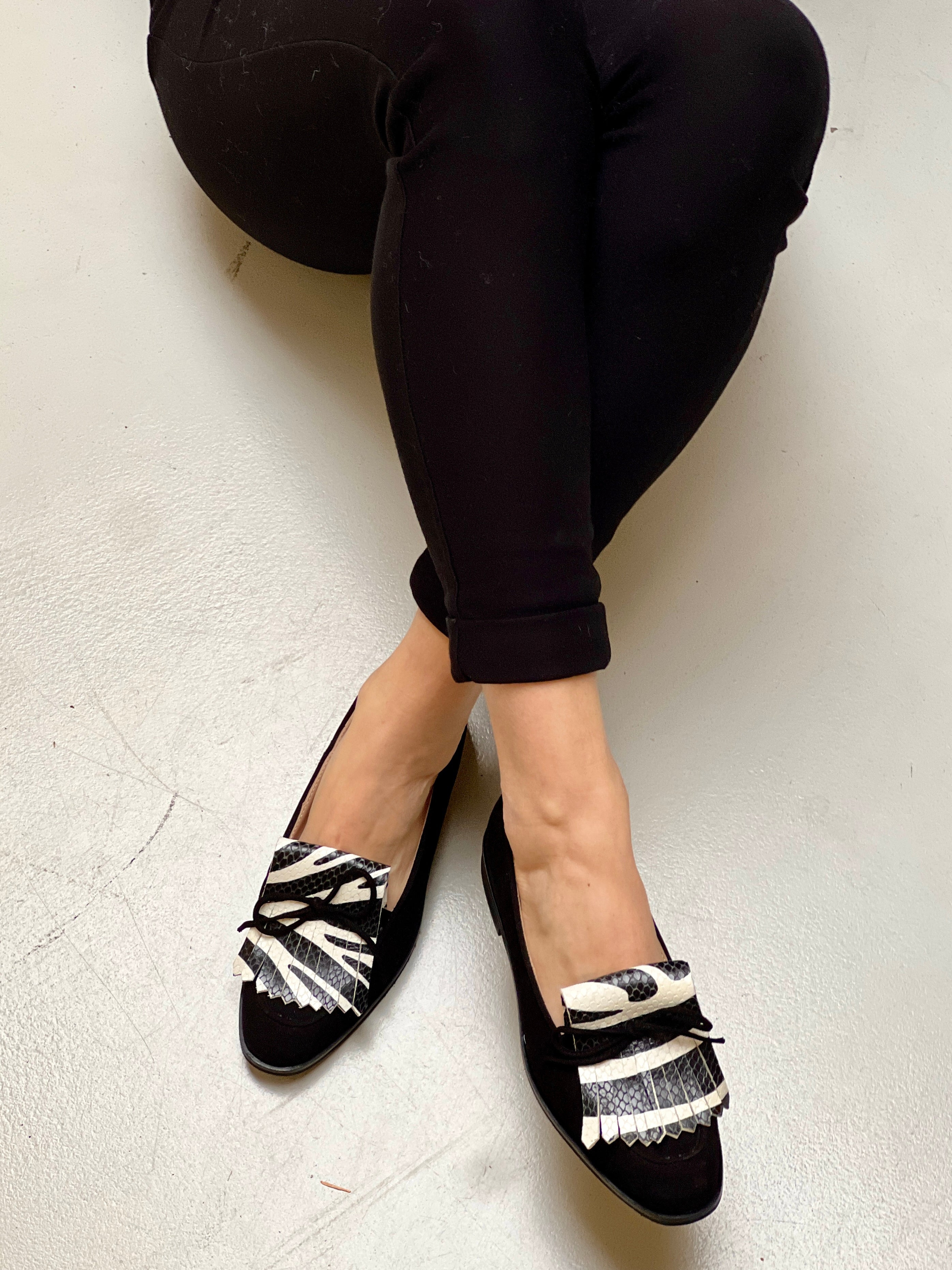 Image of Nabucco Black mocassino in camoscio artigianale toscano