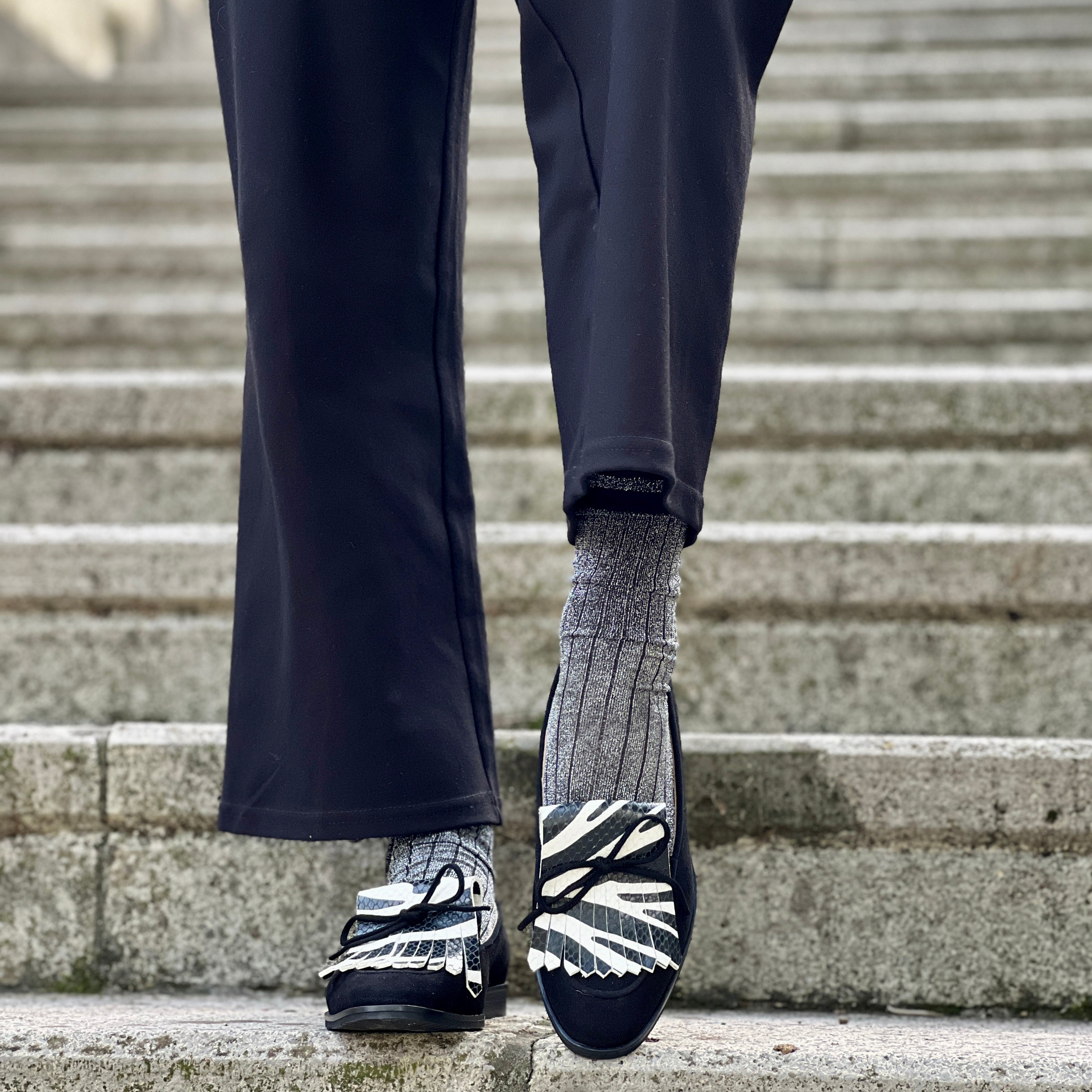 Image of Nabucco Black mocassino in camoscio artigianale toscano