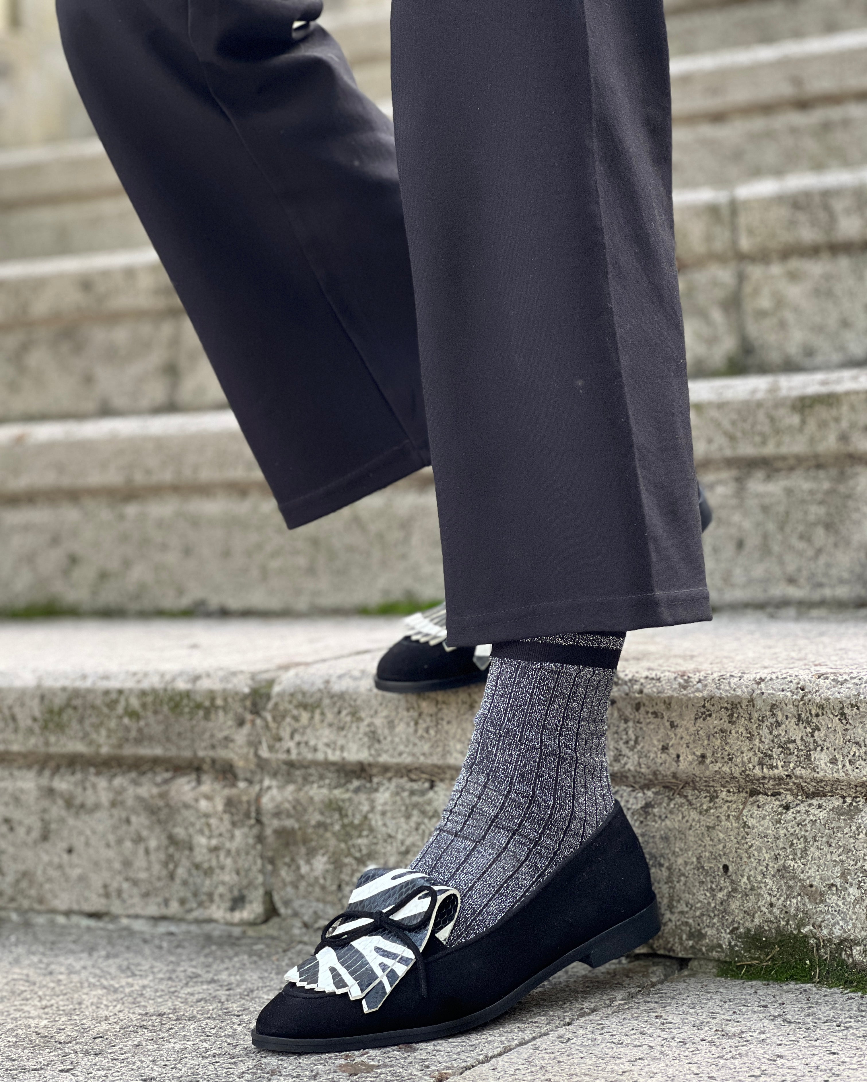 Image of Nabucco Black mocassino in camoscio artigianale toscano